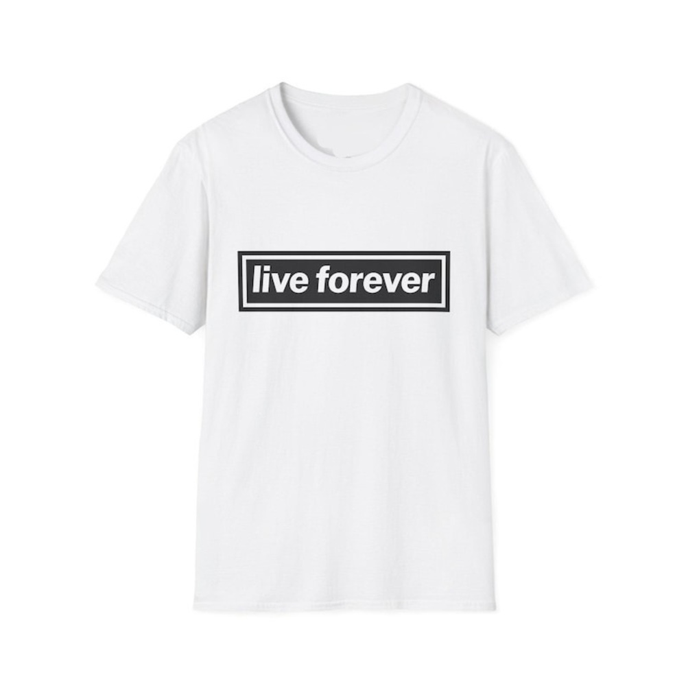 Oasis Live Forever T-Shirt - Concert T Shirt For Oasis Fans